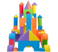 Tokaneit 30 blocchi impilabili morbidi per bambini, in schiuma EVA, grandi mattoncini da costruzione in schiuma, giocattoli da bagno per bambini, giocattoli educativi per la prima infanzia, adatti per