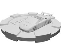 Token Collezionabile con Design Auto Lamborghini Stampato 3D Pezzo Gioco