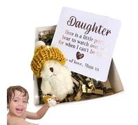 Token Di In Tasca - Amico Peluche, Peluche Confortevole | Tiny Bear Box Con Etichetta Messaggio Vergine, Oggetto Sentimentale Per I Giorni Di Celebrazione, Gesto Romantico Per I Maria