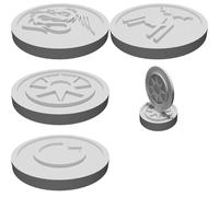 Token Segnalini Quest for the Rings Magnavox Odyssey 2 Gioco Ricambio 3D Printed