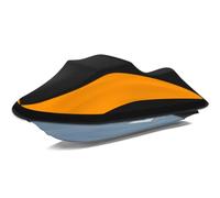 Tokept Copertura per moto d'acqua rimorchiabile, copertura impermeabile in PWC 300D con prese d'aria riflettenti, adatta per Seadoo, Yamaha, GTX, Kawasaki, Honda, Polaris a 3 posti da 345,4 cm a 368,3