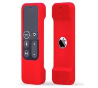 TOKERSE Custodia in silicone compatibile con Apple TV 4K 4th 5th Generation Siri Remote - Custodia morbida antiscivolo antiurto compatibile con Apple TV 4K 4th 5th Generation Siri, colore: Rosso