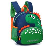 Tokeya Zaino per Bambini Asilo Zainetto Ragazzo Piccolo Scuola Zainetti con Fascia Toracica, Carino Scuola Materna Dinosauro Zaino Impermeabile Leggero Borsa per 1-5 Anni Ragazzi, Verde