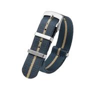 Tokicoo Cinturino di ricambio in nylon liscio intrecciato da 20 mm e 22 mm per orologi meccanici e smartwatch, adatto sia per uomo che per donna.,Stile 17,22 mm