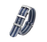 Tokicoo Cinturino di ricambio in nylon liscio intrecciato da 20 mm e 22 mm per orologi meccanici e smartwatch, adatto sia per uomo che per donna.,Stile 18,22 mm