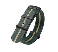 Tokicoo Cinturino di ricambio in nylon liscio intrecciato da 20 mm e 22 mm per orologi meccanici e smartwatch, adatto sia per uomo che per donna.,Stile 6,22 mm