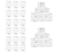 TOKIDNY 100 Pezzi Cubetti di Ghiaccio in Plastica, Cubetti Finti Trasparenti, Realistici e Riutilizzabili, per Cocktail, Fotografia, Feste e Matrimoni