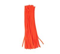 TOKIDNY 100 pezzi Plush Rods Arancioni Flessibili Chenille per Scovolini Colorati per Lavoretti Creativi DIY e Sviluppo Intelligenza Manuale