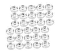 TOKIDNY 150 Pezzi Contenitori per Candele in Alluminio Resistenti al Calore, Vasetti Vuoti per Candele Fai da Te, Design Semplice e Naturale, per Piccoli Ceri e Lavori di Artigianato