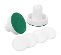 TOKIDNY 1set Accessori Per Hockey Da Tavolo Puck Replacement Kit Con Paddles e Puck Bianchi Per Giochi Indoor e Serate Tra Amici