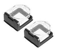 TOKIDNY 2 pezzi Copri Pulsante Start Stop Trasparente con Protezione Sicura per Interruttore Desktop e Laptop Antitocco Accidentale Adesivo per Pulsanti di Accensione