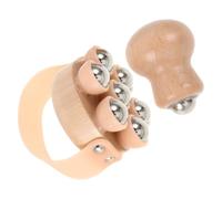 TOKIDNY 2 Pezzi Wooden Lymphatic Roller Massager With Ergonomic Anti-slip Handle For Neck Back Arms Muscle Relief Handheld Manual Massage Tool For Home Office And Travel