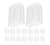 TOKIDNY 24 pezzi Copri Testine Spazzolino Trasparente Custodia Protettiva Antipolvere e Antibatterica in Leggero Compatibile con Testine Spazzolino Varie per Viaggi e Uso Quotidiano