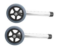 TOKIDNY 2pezzi Ruote Caster Per Deambulatori Ruote Di Ricambio Alluminio Accessori Per Walker Regolabili e Resistenti Facilmente Navigabili Su Superfici Irregolari