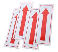 TOKIDNY 4 pezzi Cartelli Freccia in Metallo Alluminio Segnali Indicazione Resistente Antiruggine per Esterni e Interni Direzioni Destra Protezione UV