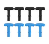 TOKIDNY 4 pezzi di ricambio per impugnatura della pagaia per kayak, impugnature terminali in plastica a forma di T per remi da 23 mm per SUP e canoa, accessori di facile installazione per canottaggio