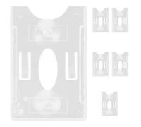 TOKIDNY 6 Pezzi Porta Carte Pass Parcheggio e Assicurazioni in Plastica con Ventosa per Parabrezza Auto, Adatto a Veicolo Interno