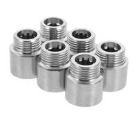 TOKIDNY 6 pezzi Riduttore e Adattatore Estensione in Acciaio Inox con Filettatura Interna Esagonale Raccordo Robusto per Collegamenti Idraulici e Tubature Giardino