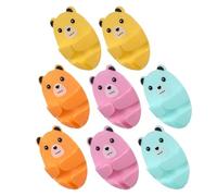 TOKIDNY 8 Pezzi Ganci Adesivi per Spina a Forma di Orso Supporto per Presa Elettrica senza Fori Organizer per Cavi da Parete Resistente Adatti per Cucina Bagno e Ufficio