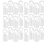TOKIDNY Accessori Ganci per Bacchetta Cieca in Plastica Trasparente Set 24 Pezzi per Tende Verticali e Veneziane Controllo Inclinazione e Apertura Senza Attrezzi Compatibili per Uso