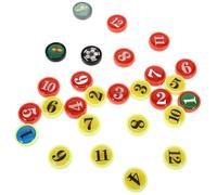 TOKIDNY Accessori Magnetici 27 Pezzi Numerati per Lavagna Allenatore Calcio, Magneti Piccoli da Tabellone Tattico, per Analisi Partita e Strategie di Squadra