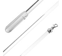 TOKIDNY Asta per Tende Verticale in Acrilico 50 CM Manico Scanalato Bastone Manuale per Apertura Tende da Finestra Strumento Pratico per Casa e Ufficio Resistente e Riutilizzabile