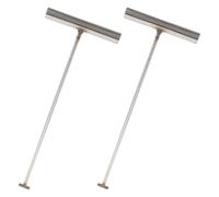 TOKIDNY Attrezzo Gancio di Sollevamento in Acciaio Inox 2 Pezzi per Tombini e Fognature, Gancio a T Maniglia Ergonomica, per Manutenzione Urbana e Lavori Pesanti