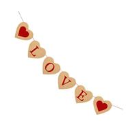 TOKIDNY Banner Decorativo in Lino con Cuori per Festa d'Amore e Compleanno Addobbo da Appendere per Matrimonio e Celebrazioni Resistente e Design Elegante