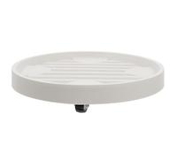 TOKIDNY Base con Ruote per Vasi di Piante Rotonda in Pp Beige | Uso Interno ed Esterno, Formato Mobile per Vaso Fiori, Supporto Circolare con Disco Raccogli-acqua
