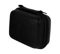 TOKIDNY Borsa Porta Cavi e Accessori Auricolari in PU Vintage Nero Organizer Durevole per Power Bank USB e Cavi Protezione Antigraffio e Antiurto per Gadget Digitali