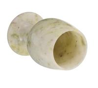 TOKIDNY Calice Vintage in Pietra Blu Lantian 52X85Mm Bicchierini Medievali Fatti a Mano Coppa Sacra per Acqua Santa e Cerimonie Elegante Calice Europeo in Pietra per Degustazione e