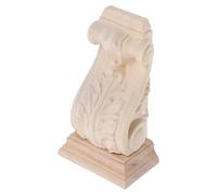 TOKIDNY Capitello in Legno Intagliato per Decorazione da Parete, Supporto per Mensola Superficie Liscia e Design Europeo Unico, per Caminetti e Ingressi
