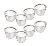 TOKIDNY Colino da Tè in Acciaio Inossidabile 8 Pezzi Filtro Metallico per Teiere, Maglie Extra Fini per Tè Sfuso, 6,5 X 5 CM, Adatto per Infusione a Casa