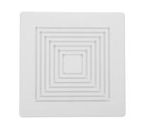 TOKIDNY Copertura Quadrata Ventilatore da Soffitto con Molle di Estrazione Aria Bianca per Bagno Sostituzione Resistente per Ventilazione e Rimozione Vapore