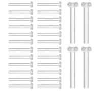 TOKIDNY Dorsi per Orecchini a Bottone 50 Pezzi Ipoallergenici Trasparenti Manicotti Protettivi per Gioielli Fai da Te Accessori Uomo e Donna