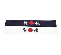 TOKIDNY Fascia per Chioma Stile Giapponese 2pezzi Assorbimento Sudore Versatile per Allenamento Karate e Yoga Leggero