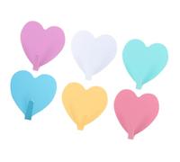 TOKIDNY Ganci Adesivi a Forma di Cuore in Ferro, 6 Pezzi, Design Elegante e Resistente senza Fori, per Cucina e Bagno, Appendiabiti Pratici e Decorativi