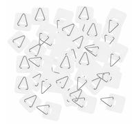 TOKIDNY Ganci Adesivi Invisibili per Piatti da Cucina 100 Pezzi, Appendi Piatti in Plastica Bianca, Design Semplice e Funzionale per Esposizione in Casa