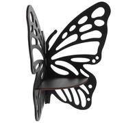 TOKIDNY Mensola a Forma di Farfalla Nera da in Legno Angolare per Esposizione Cristalli e Oli Essenziali per per Decorazioni Casa e Organizzazione Piccoli Oggetti