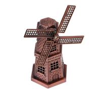 TOKIDNY Mulino Vento in Lega di Zinco da Tavolo Decorazione retrò per Libreria e Casa Ornamento Elegante e Rotante Regalo per Amici e Famiglia