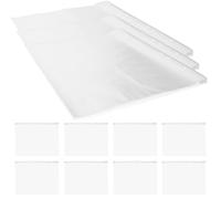 TOKIDNY Porta Bavaglino Trasparente 100 Pezzi, Borsa per Pettorali da Gara in Plastica, Espositore per Pettorali Numerati, per Eventi di Corsa