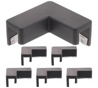 TOKIDNY Protezione Angoli 6 Pezzi per Acquario e Mobili in Silicone Nero Facile da Smontare, Migliora la Sicurezza Design Semplice ed Elegante per Ragazzo Ragazza
