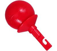 TOKIDNY Punta Rotante a Sfera per Bastone da Passeggio in Plastico Rosso Stile Gancio Dispositivo Affidabile per Ciechi per Uso Interno e Domestico