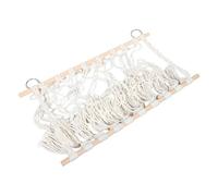 TOKIDNY Rete Porta Peluche Bohemien Appendibile per Cameretta Organizzatore Giocattoli in Macramè Supporto Sicuro per Peluche Decorazione Semplice e Creativa per Stanza