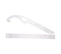 TOKIDNY Righelli Curvilinei Francesi Flessibili per Modellismo da Cucito, Set 2 Pezzi in Plastica per Taglio Tessuti e Progetti di Patchwork, Strumenti per Sartoria e Cucito Professionale