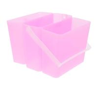 TOKIDNY Secchio Quadrato in Plastica Multifunzionale 3-in-1 Manico Integrato per Lavaggio Pennelli da Pittura Acquerelli, per Piccoli Studi e Corsi d'Arte