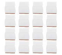 TOKIDNY Set 16 Pezzi Coprisedia in Silicone Bianco per Gambe di Sedie e Sgabelli Design Spesso Antiscivolo per Sedie da Cucina e Scrivania
