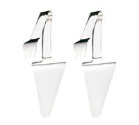 TOKIDNY Set 2 Pezzi Pala per Pizza in Acciaio Inossidabile Argento, Spatola Anti-scottatura Facile da Usare, Design Semplice, per Case e Ristoranti