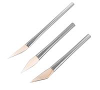 TOKIDNY Set 3 Pezzi Brunitoio in Agata Naturale Manico per Levigatura e Lucidatura Gioielli in Oro e Argento, Strumento Affidabile e Confortevole per Uso Personale e Professionale