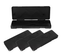 TOKIDNY Set da 4 Custodie Portautensili per Calibro Digitale 0-150 MM Contenitore Compatto in Plastica Nera Organizer Portatile per Strumenti di Misura Elettronici per Uso